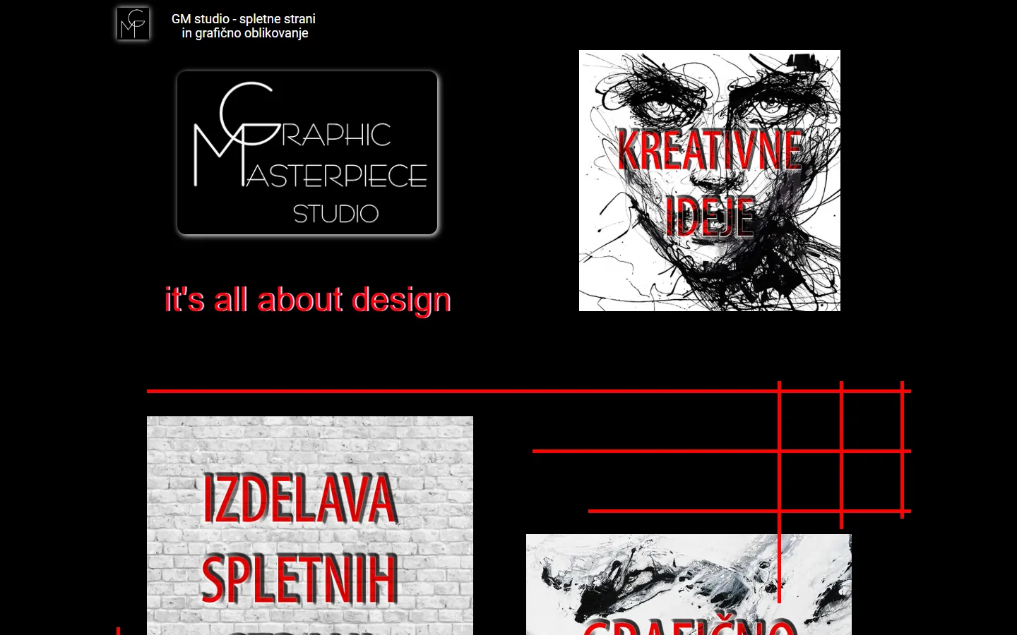 GM Studio – stara spletna stran